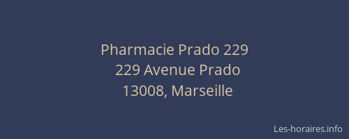 Pharmacie Prado 229