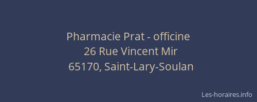 Pharmacie Prat - officine
