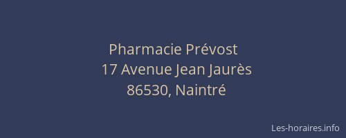 Pharmacie Prévost