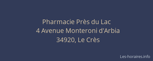 Pharmacie Près du Lac