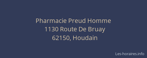 Pharmacie Preud Homme