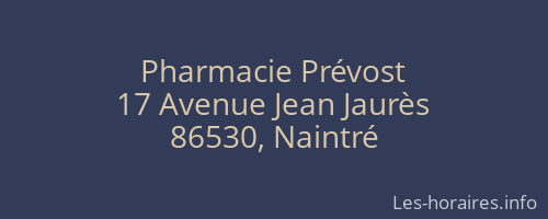 Pharmacie Prévost