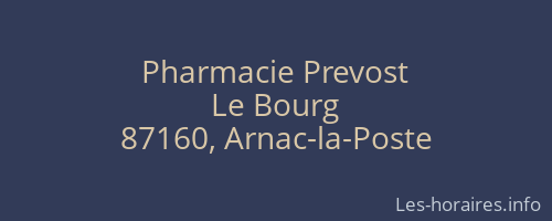 Pharmacie Prevost