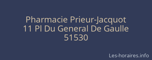 Pharmacie Prieur-Jacquot