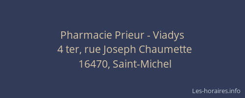 Pharmacie Prieur - Viadys