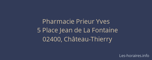 Pharmacie Prieur Yves