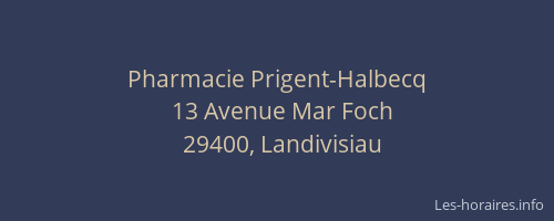 Pharmacie Prigent-Halbecq