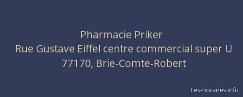 Pharmacie Priker