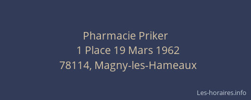 Pharmacie Priker