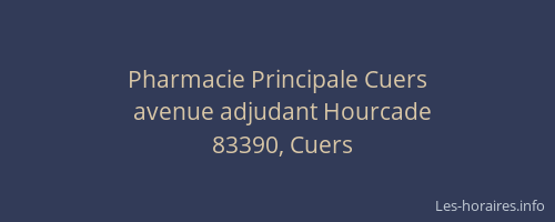 Pharmacie Principale Cuers