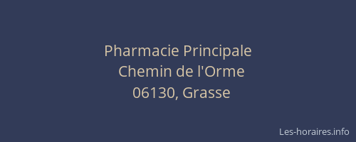 Pharmacie Principale