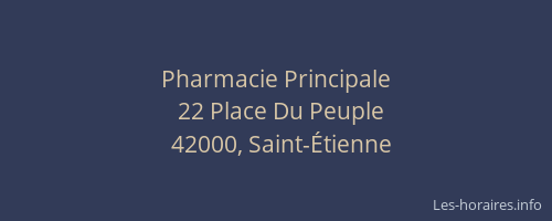 Pharmacie Principale