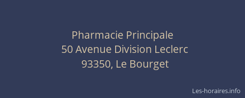 Pharmacie Principale