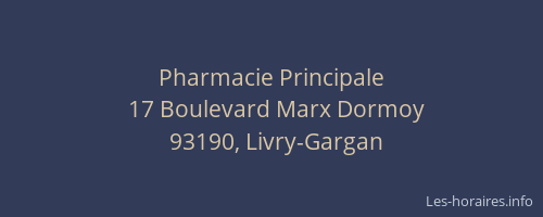 Pharmacie Principale