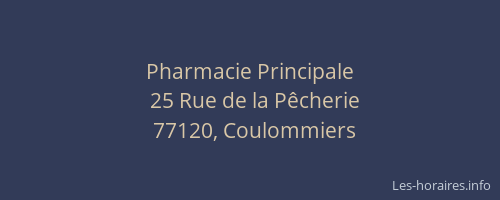Pharmacie Principale