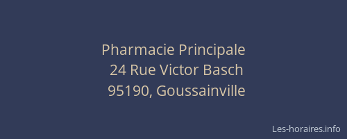 Pharmacie Principale