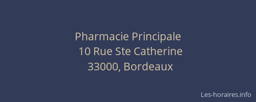 Pharmacie Principale