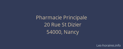Pharmacie Principale