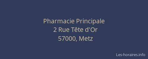 Pharmacie Principale