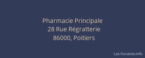 Pharmacie Principale