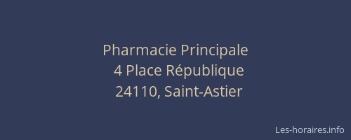 Pharmacie Principale