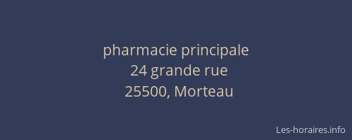 pharmacie principale
