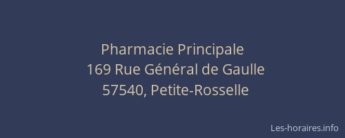 Pharmacie Principale