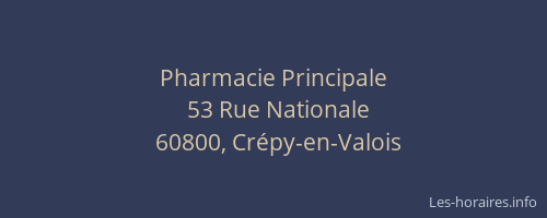 Pharmacie Principale