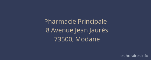 Pharmacie Principale