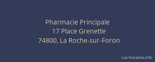 Pharmacie Principale