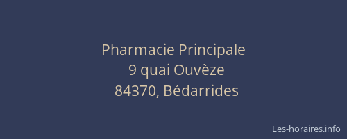 Pharmacie Principale