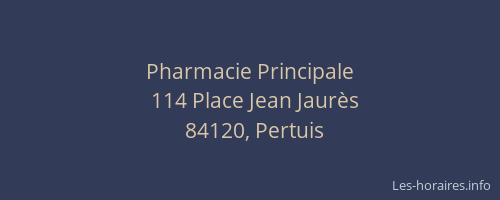 Pharmacie Principale
