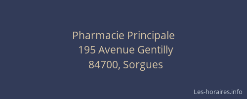 Pharmacie Principale