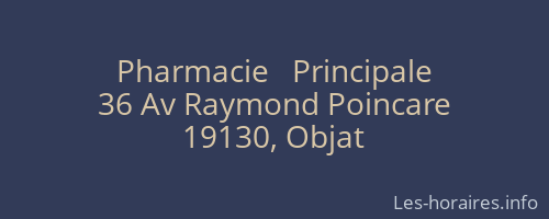 Pharmacie   Principale