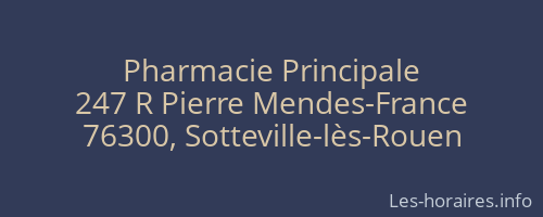 Pharmacie Principale