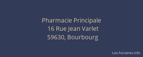 Pharmacie Principale