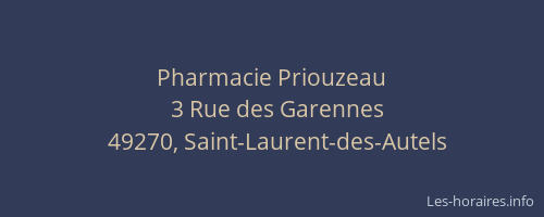Pharmacie Priouzeau