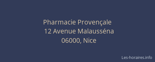 Pharmacie Provençale
