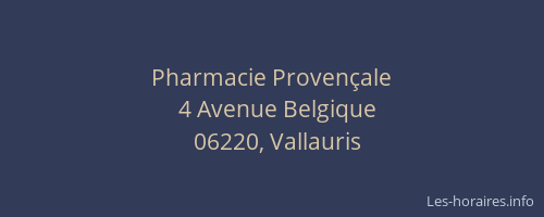 Pharmacie Provençale