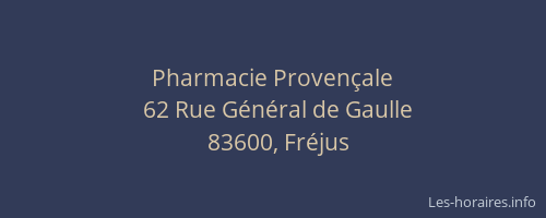 Pharmacie Provençale