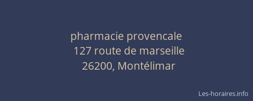 pharmacie provencale
