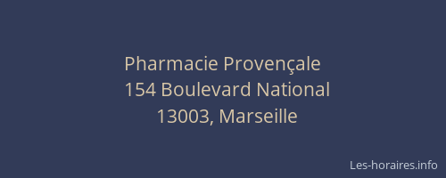 Pharmacie Provençale