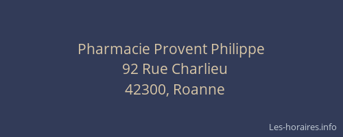 Pharmacie Provent Philippe