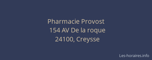 Pharmacie Provost