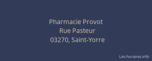 Pharmacie Provot