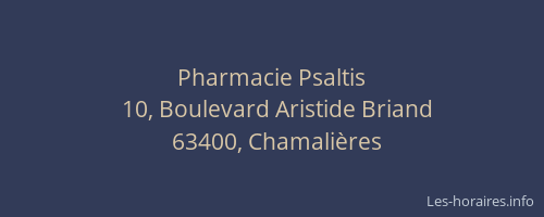 Pharmacie Psaltis