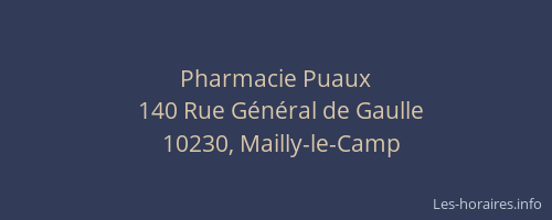 Pharmacie Puaux