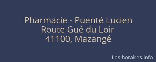 Pharmacie - Puenté Lucien