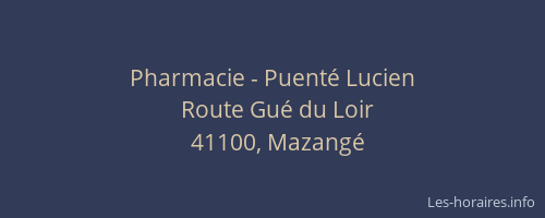 Pharmacie - Puenté Lucien