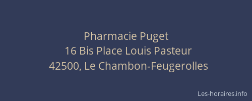 Pharmacie Puget